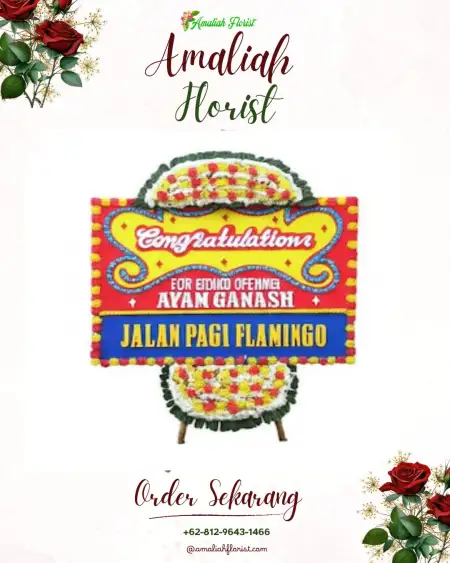 Sewa Papan Bunga Damai Indah Golf Bsd